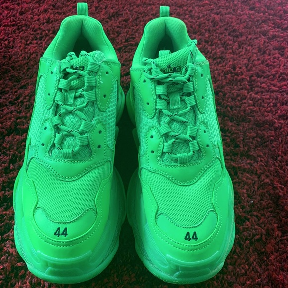 balenciaga shoes neon